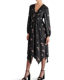 Steve Madden Jamie Dress Black Multi New