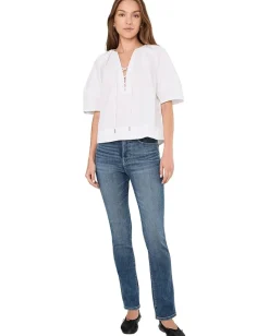 Madewell Jamie Top - Compact Cotton Sateen White New