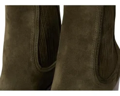 Cole Haan Janelle Chelsea Booties Olive Night Suede Outlet