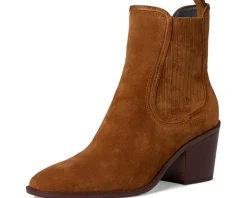 Cole Haan Janelle Chelsea Booties Tobacco Suede