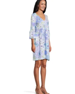 Women Lilly Pulitzer Jannie V-neck 3/4 Sleeve