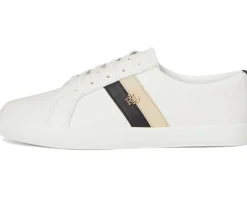 Women Lauren Ralph Lauren Janson II Color-Blocked Leather Sneakers