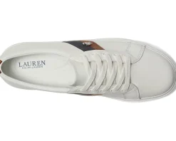 Women Lauren Ralph Lauren Janson II Leather Sneakers