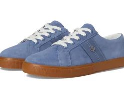 Lauren Ralph Lauren Janson II Suede & Nappa Leather Sneakers Capri Blue Clearance