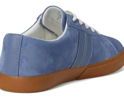 Lauren Ralph Lauren Janson II Suede & Nappa Leather Sneakers Capri Blue Clearance