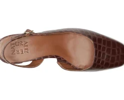 Naturalizer Jayla Cappuccino Croco Leather Outlet