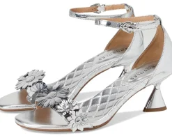 Aerosoles Jazzier Silver Mirror Floral Faux Leather