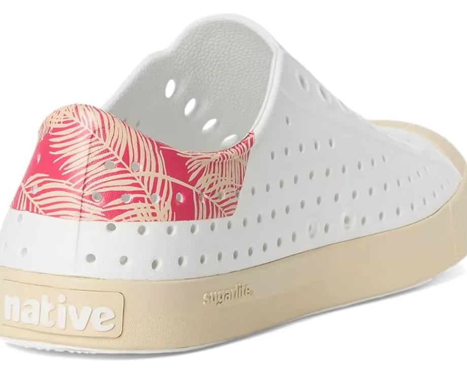 Native Shoes Jefferson Wanderfoam Block Shell White/ Bone White/ Popsicle Palm Block