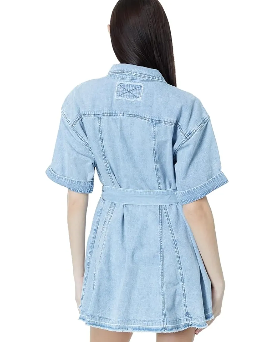 Women Free People Jenny Denim Tunic