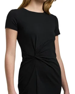 Women Lauren Ralph Lauren Jersey Twist-Front Midi Dress
