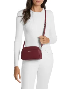MICHAEL Michael Kors Jet Set Small Camera Xbody Oxblood Clearance