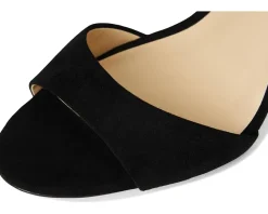 Jessica Simpson Jetser Chain Medallion Heeled Sandals Black New