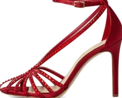 Jessica Simpson Jittale Embellished High Heel Sandals Chili Pepper Discount
