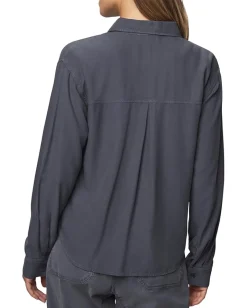 Splendid Joanne Blouse Ice Navy Clearance