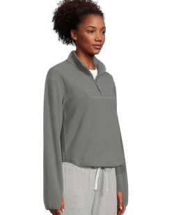 Craft Join Pile Fleece Halfzip Leaf New