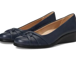 LifeStride Jorie Skimmers Lux Navy Faux Leather Sale