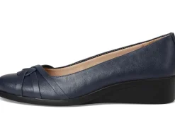 LifeStride Jorie Skimmers Lux Navy Faux Leather Sale