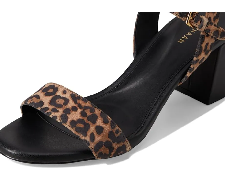 Cole Haan Josie Block Heel Sandals (65mm) Leopard Print Suede Hot