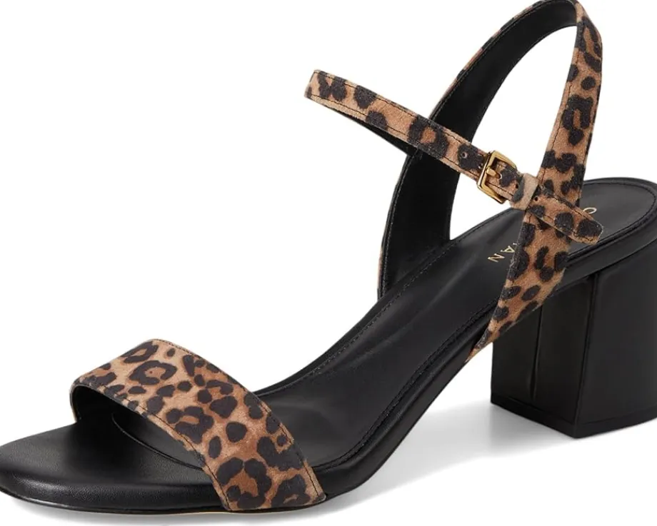 Cole Haan Josie Block Heel Sandals (65mm) Leopard Print Suede Hot