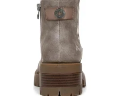 Blowfish Malibu Joy Booties Grey Faux Nubuck Clearance