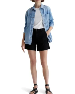 Women AG Jeans Jude Mid Rise Chino Shorts