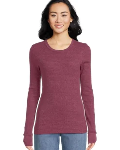 Michael Stars Juliet Crew Neck Garnet New