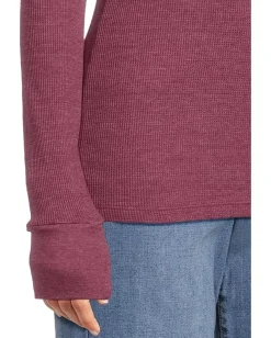 Michael Stars Juliet Crew Neck Garnet New