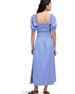 Madewell Juliette Puff Sleeve Midi Dress Stripe Waterfall Online