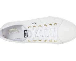 Keds Jump Kick Duo Lace Up White/Gold Best