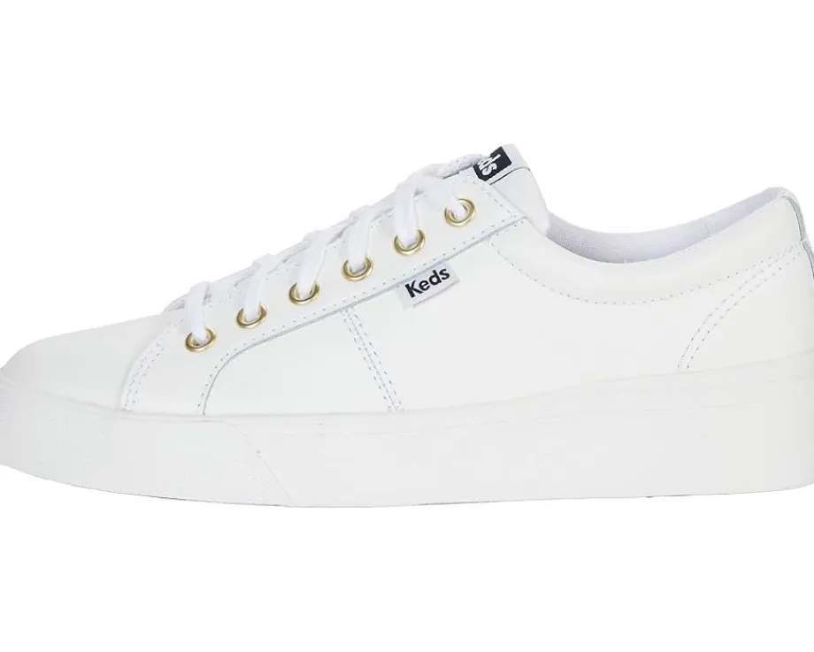 Keds Jump Kick Duo Lace Up White/Gold Best