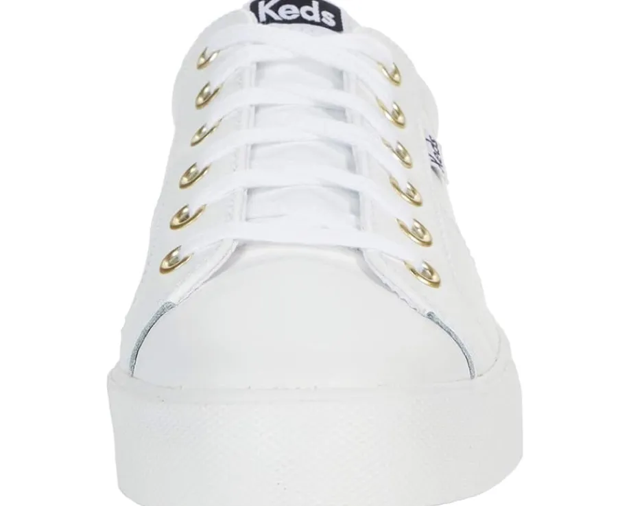 Keds Jump Kick Duo Lace Up White/Gold Best