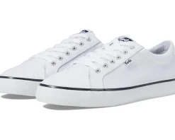 Keds Jump Kick Lace Up White/Navy Stripe Discount