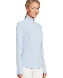 Lilly Pulitzer Justine Half Zip Upf 50+ Bluette Clearance