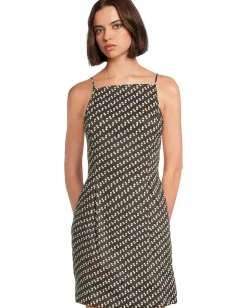 Madewell Kaddy Dress - Linen Stretch Modal Soft Charcoal Best