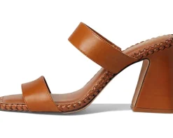 Vince Camuto Kaden Stitched Block Heel Mule Sandals Caramello Hot