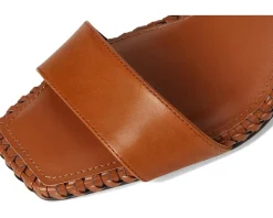 Vince Camuto Kaden Stitched Block Heel Mule Sandals Caramello Hot