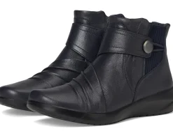 Clarks Kaetlyn Sara Navy Leather Sale