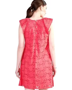 Hatley Kaia Eyelet Dress - Rouge Red Clearance