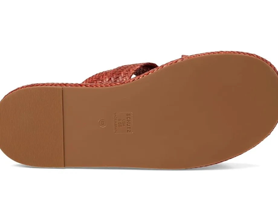 Schutz Kali Flat Sunset Ochre Discount