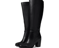 Naturalizer Kalina Wide Shaft Black Leather Hot