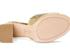 Jessica Simpson Kameena Mule Platform Sandals Gold