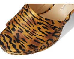 Jessica Simpson Kameena Mule Platform Sandals Natural Tiger Print Outlet