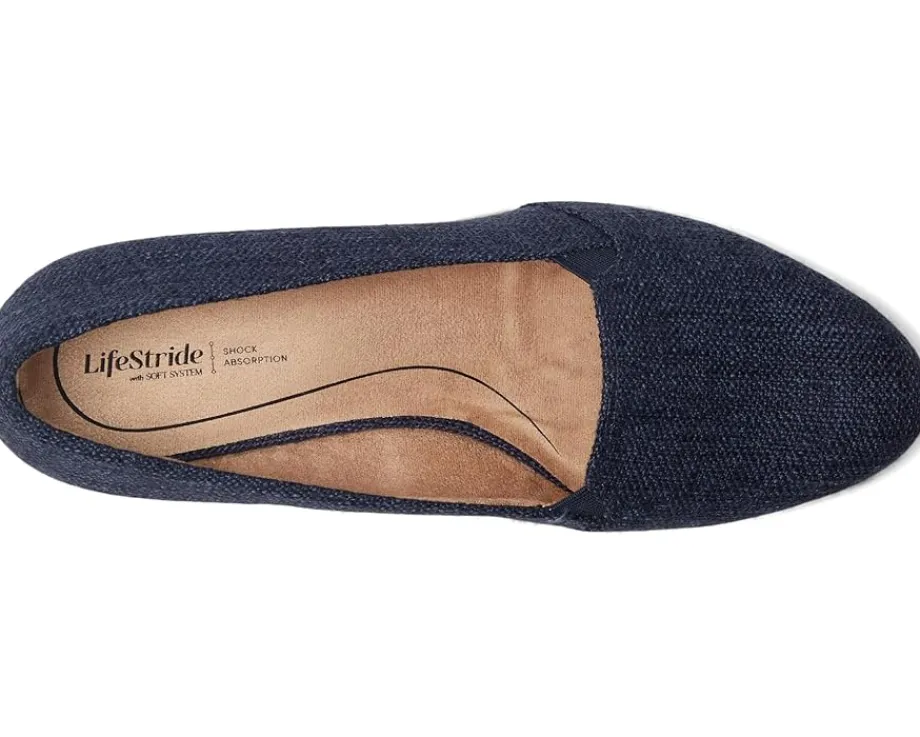 LifeStride Kamilla Espadrille Shoes Lux Navy Linen Hot