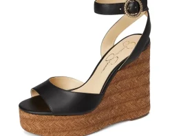 Jessica Simpson Kamindi Espadrille Wedge Black