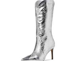 Dolce Vita Kasedy Silver Distressed Leather New