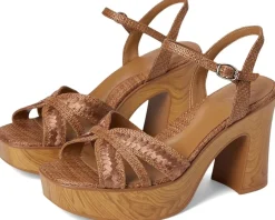 Naturalizer Katalina Brown Raffia Fabric Discount