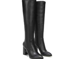 Franco Sarto Katherine Wide Calf High Shaft Boots Black Discount