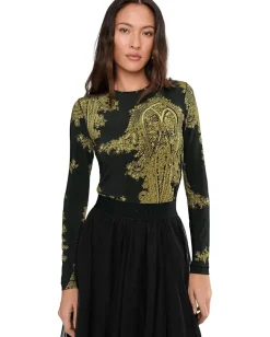 AllSaints Katlyn Top Ella Black