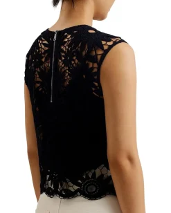 Women Ted Baker Katrnn Crochet Knit Top