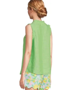 Women Lilly Pulitzer Kavalla Sleeveless Ruffle